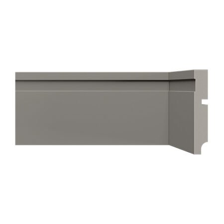 Rodapé de poliestireno 457 cinza titanium